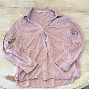 Casual Mauve Button-Up Shirt